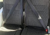 BCI Cruiser bus passenger seatbelts fitted to seating area for safe and secure travel