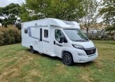 Fiat Ducato Pilote P740FC motorhome exterior view of the driver's side.