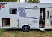 Fiat Ducato Pilote P740FC motorhome exterior view of the habitation door.