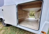 Fiat Ducato Pilote P740FC motorhome exterior view of the rear boot.