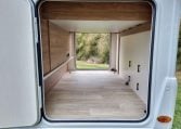 Fiat Ducato Pilote P740FC motorhome exterior view of the rear garage.