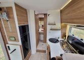 Fiat Ducato Pilote P740FC motorhome interior view of the fridge.