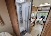 Fiat Ducato Pilote P740FC motorhome interior view showcasing the shower.