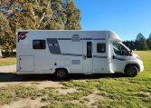 2025 Fiat Ducato Pilote P746FC exterior view of the habitation door.