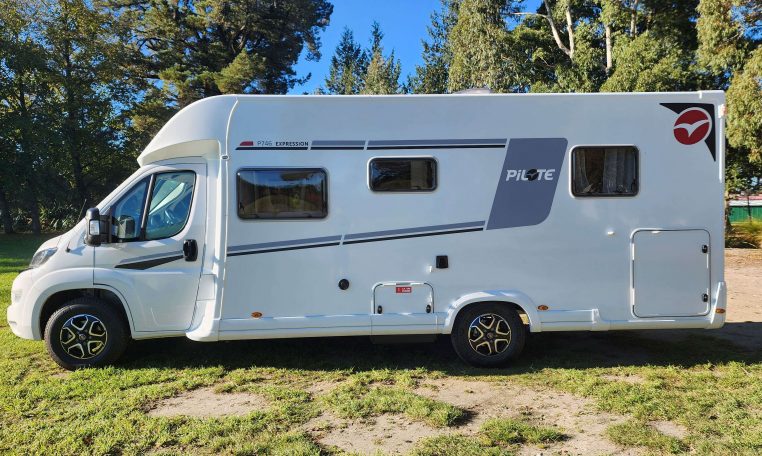 2025 Fiat Ducato Pilote P746FC exterior passenger side view.