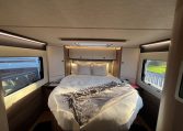 2026 Auto-Trail Frontier Delaware motorhome interior with the spacious bedroom and rear island bed.