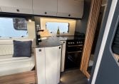 2026 Auto-Trail Frontier Delaware motorhome interior view of the kitchen with hob and oven.