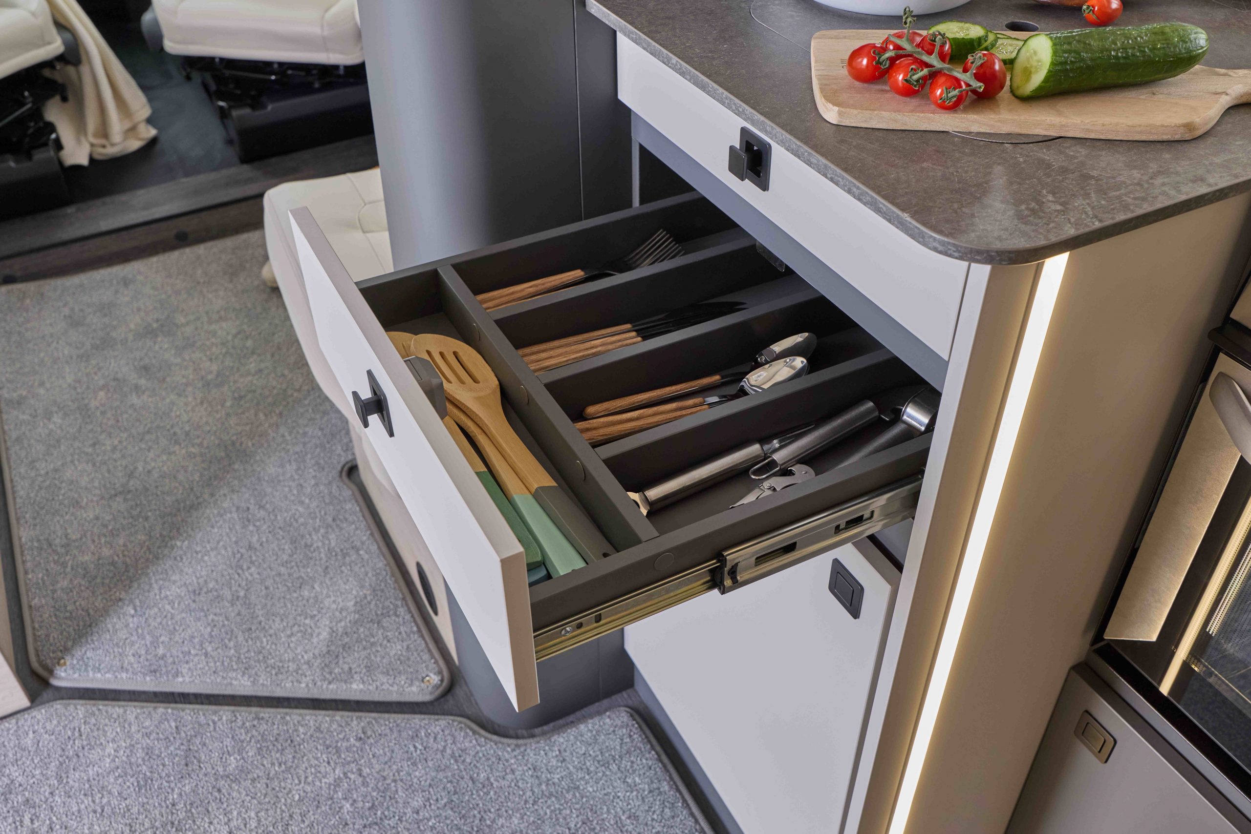 2026 - Auto-Trail - F-Line F60 - Interior Soft Close Drawers 2026 - Auto-Trail - F-Line F60 - Interior Soft Close Drawers