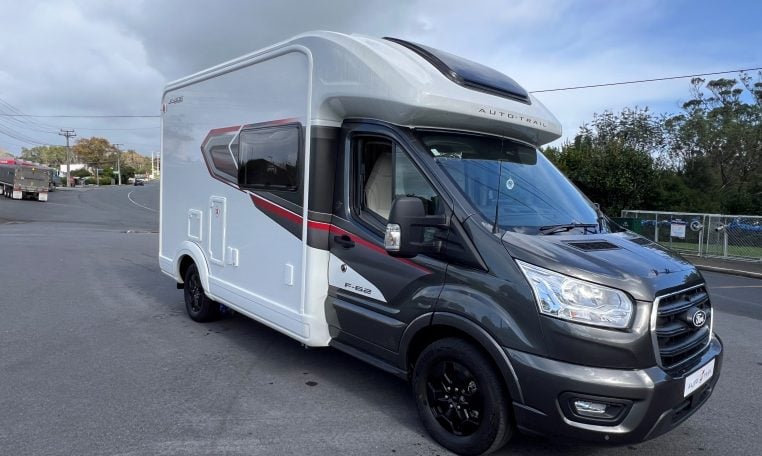 2026 Auto-Trail F-Line F62 motorhome exterior view showcasing the alloy wheels.
