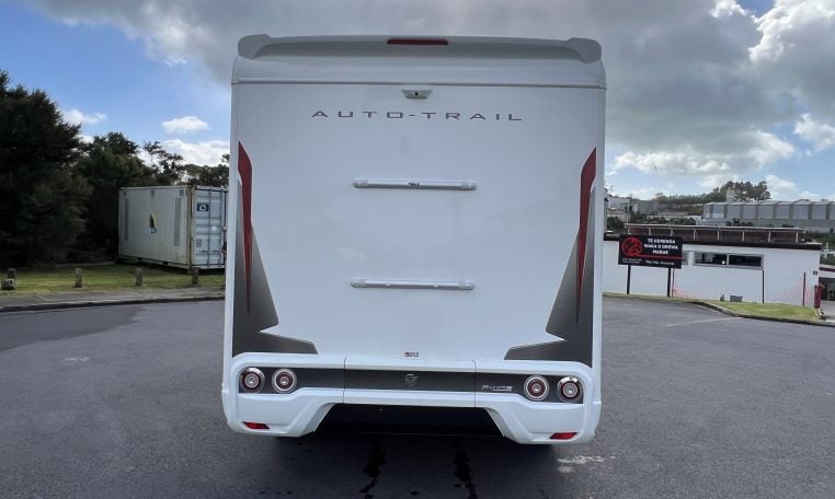 2026 Auto-Trail F-Line F62 motorhome exterior rear view.