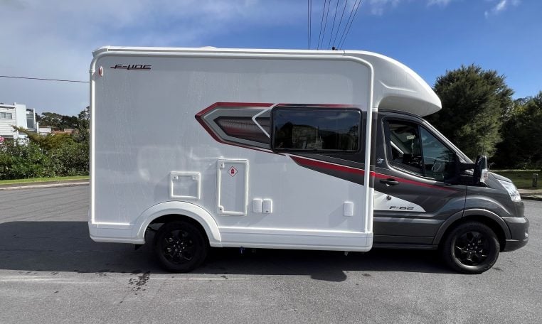 2026 Auto-Trail F-Line F62 motorhome exterior side view.
