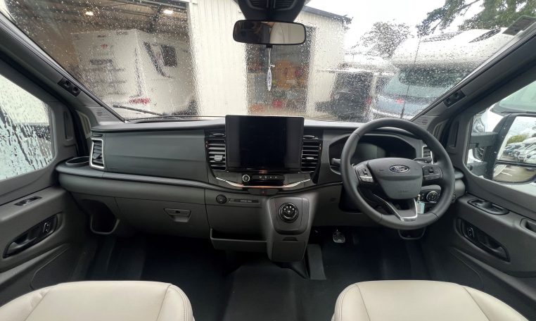 2026 Auto-Trail F-Line F62 motorhome interior showing the front cab.