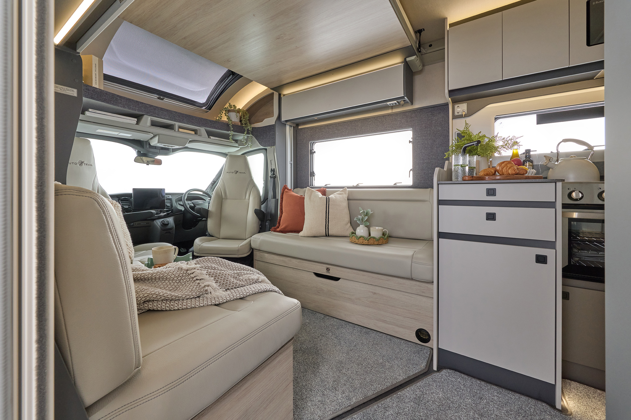 2026 - Auto-Trail - F-Line - F67 - Interior Front Drop Down 2026 - Auto-Trail - F-Line - F67 - Interior Front Drop Down