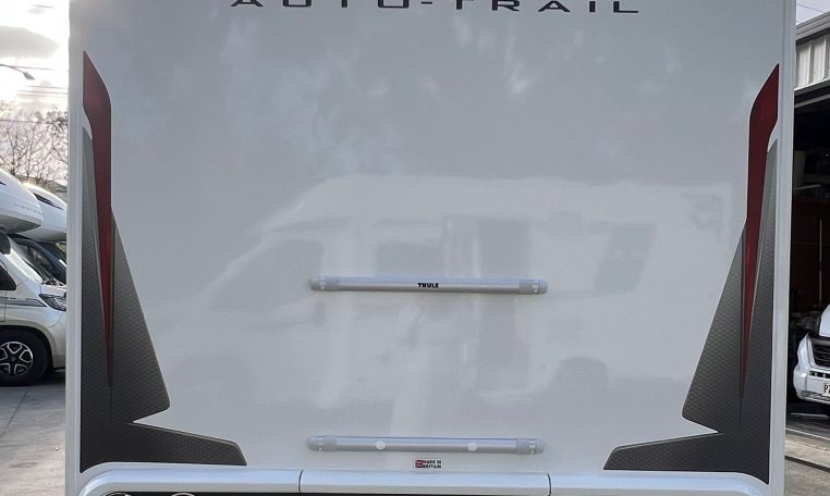 2026 Auto-Trail F-Line F70 motorhome exterior rear view.