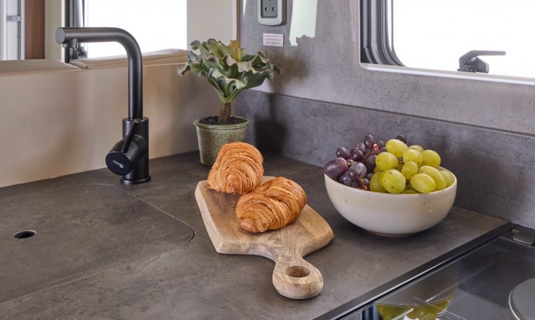 2026 Auto Trail Imala 730 interior warm kitchen interior colours