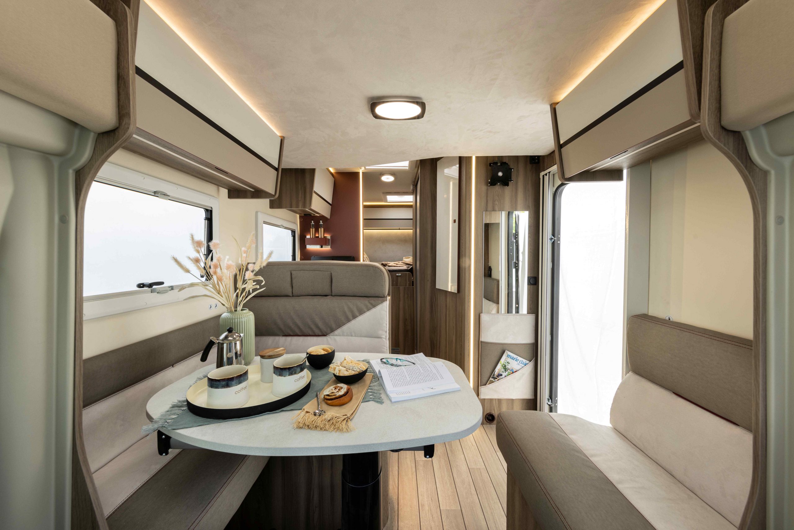 2026 - Roller Team - Kronos - Compact - 665 - Interior Dinette View From Cab