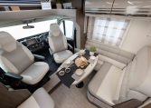 2026 Roller Team T-Line 700 interior view showing the luxury upholstery.