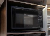 2026 Roller Team T-Line 700 interior view showing the microwave.