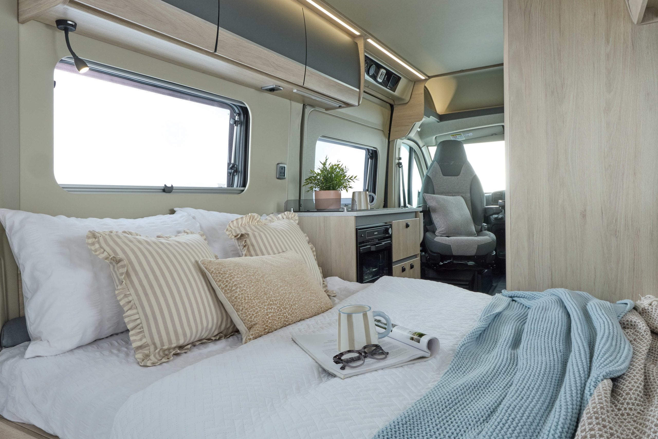 2026 – Auto-Trail – Expedition – 54 – Interior Bedroom Back Facing 2026 Auto-Trail Expedition Van 54 bed make up