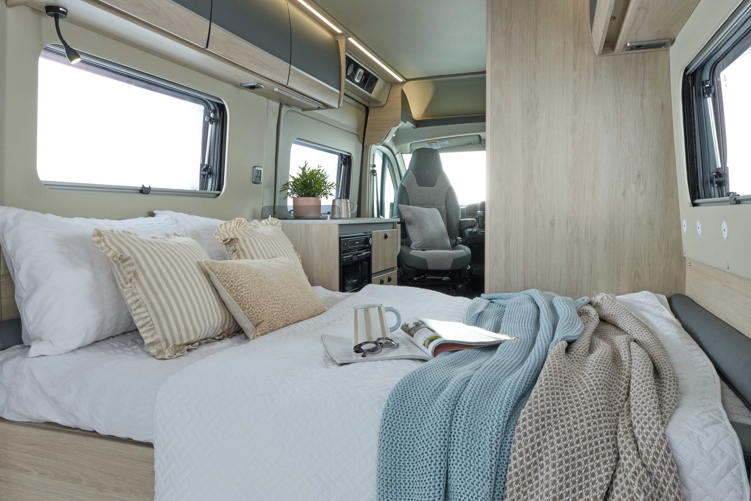 2026 – Auto-Trail – Expedition – 54 – Interior Bedroom Front Facing 2026 Auto-Trail Expedition Van 54 bed