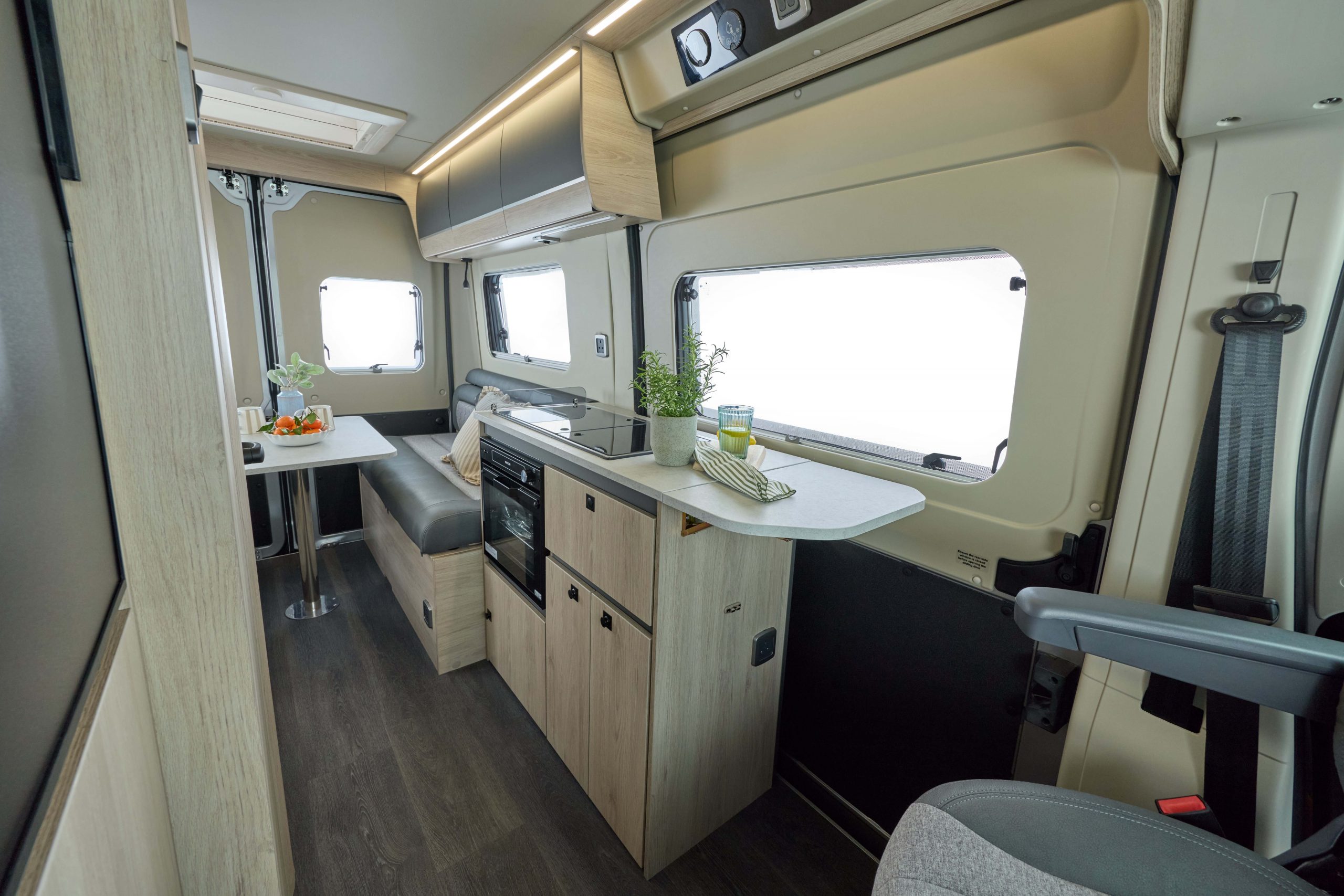 2026 – Auto-Trail – Expedition – 54 – Interior Lounge Front Facing 2026 Auto-Trail Expedition Van 54 rear view interior