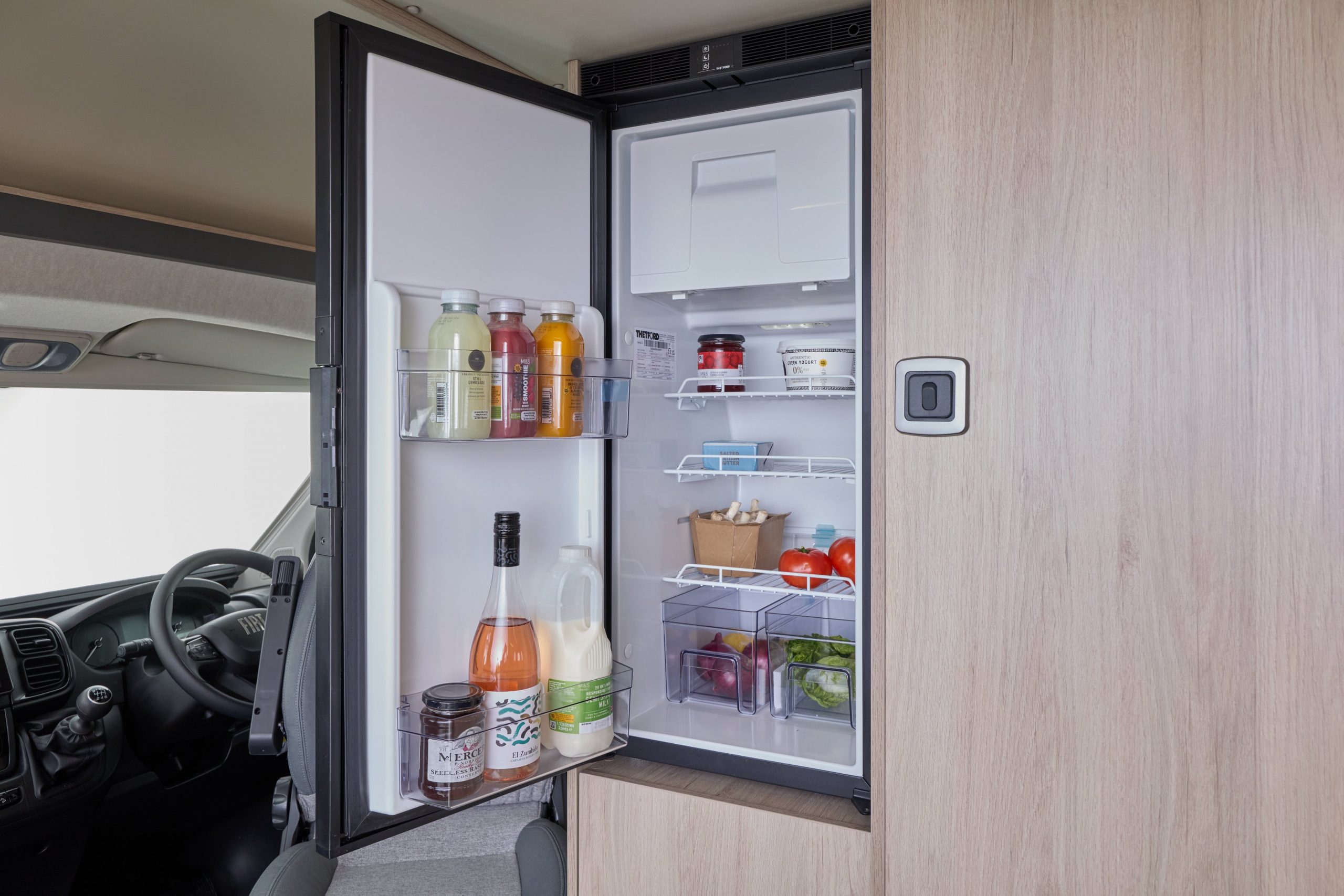 2026 – Auto-Trail – Expedition – 66 – Interior Fridge 2026 Auto-Trail Expedition Van fridge