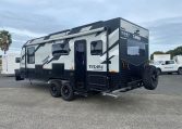 2024 Titan Blackhawk Tourer 720 Tardis caravan exterior rear view.