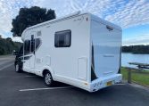 2023 Auto-Trail F-Line F74 motorhome exterior view showing the habitation door.