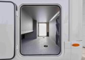Exterior garage in the Auto-Trail Frontier Delaware for convenient, secure storage of belongings on the move.