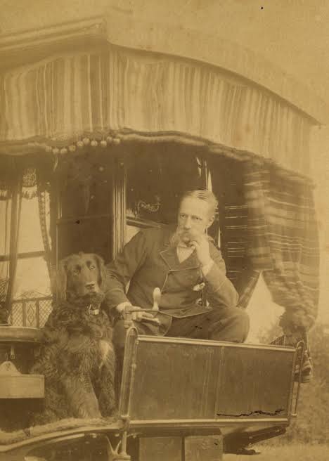 Dr William Gordon Stables with Dog Dr William Gordon Stables with Dog