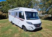 Fiat Ducato Pilote G740FC motorhome exterior view of the driver's side.