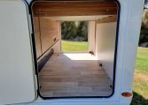 Fiat Ducato Pilote G740FC motorhome exterior view of the large garage.