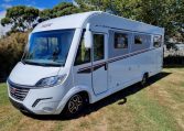 Fiat Ducato Pilote G740FC motorhome exterior profile view.