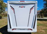 Fiat Ducato Pilote G740FC motorhome exterior rear view.
