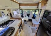 Fiat Ducato Pilote G740FC motorhome interior view showcasing the overhead storage.
