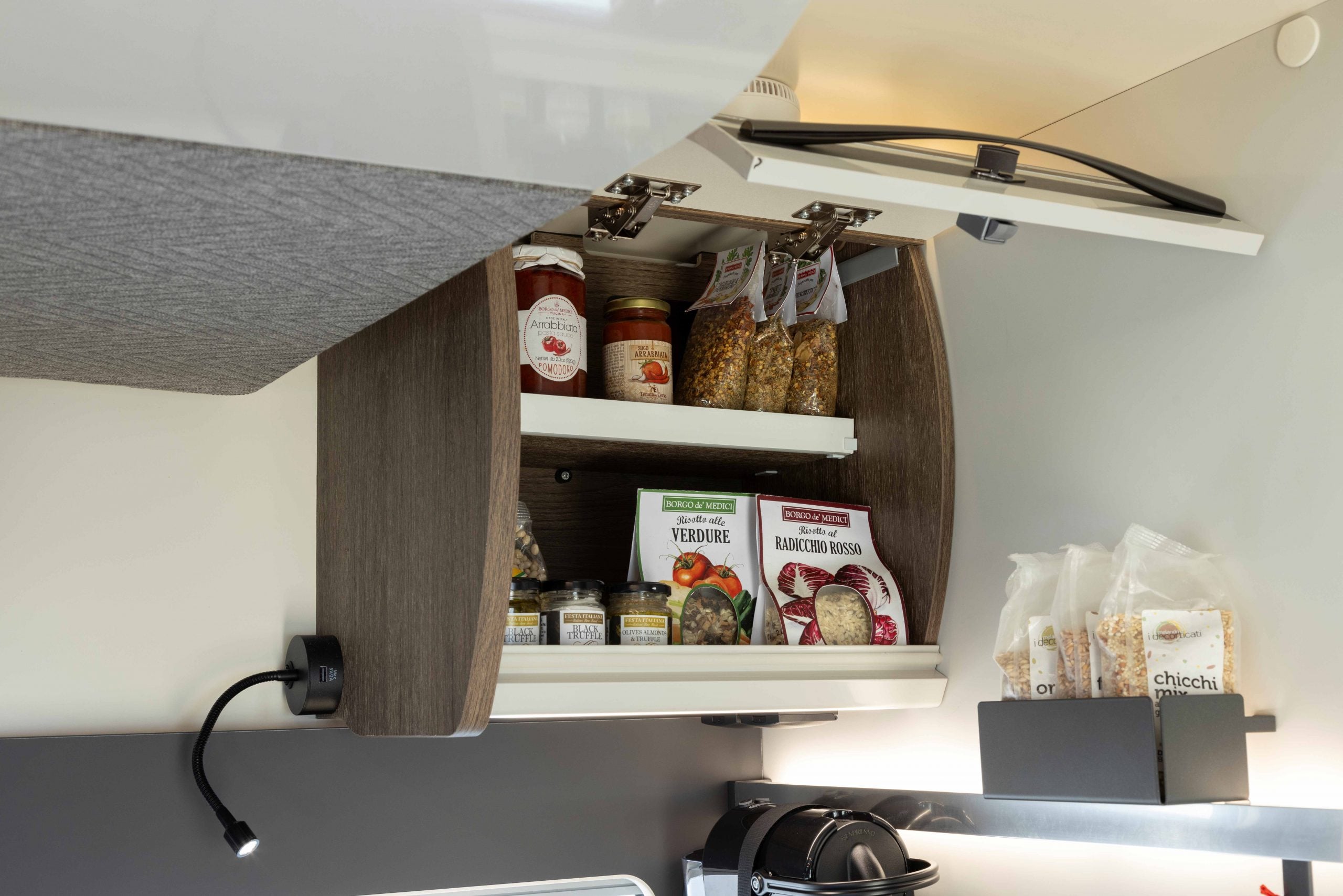 Roller Team - T-Line - 750 - Interior Kitchen Overhead Storage Open
