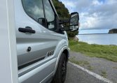 Modern Roller Team Zefiro 665 motorhome side decals with sleek graphics enhancing exterior style, durability and premium finish for touring vehicles.