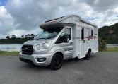 Roller Team Zefiro 665 motorhome exterior with front and side visible, highlighting its size, shape and overall design
