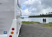 Roller Team Zefiro 665 motorhome exterior taillights with modern design enhance visibility safety and strong road presence day and night.