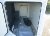 Large boot in a Roller Team Zefiro 665 motorhome for storing equipment and luggage.